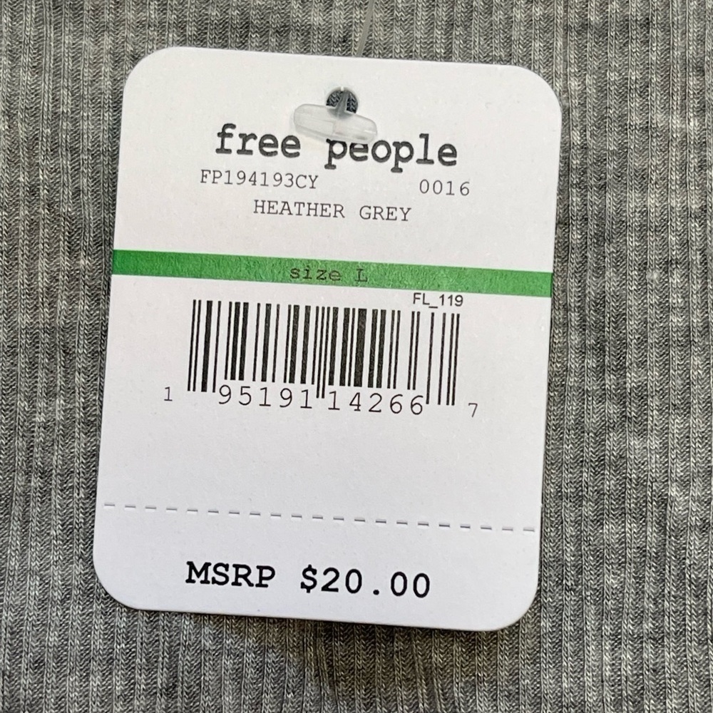 Free People High-Neck Ribbed Crop size large - Picture 7 of 9